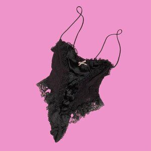 Vintage Lacey darling babydoll bodysuit